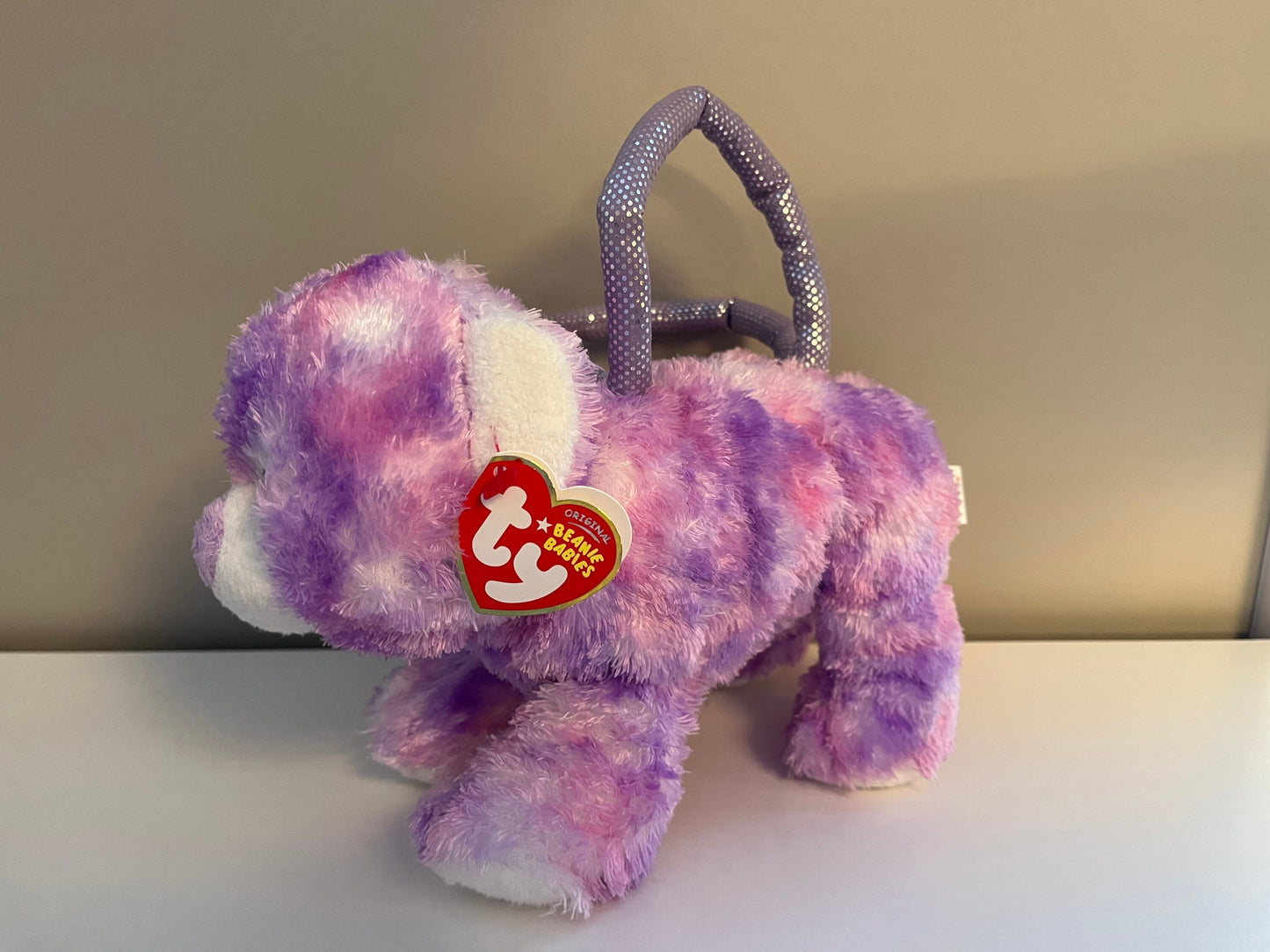 Ty Purse “Beary Bag” the Purple Bear Purse (9 inch)