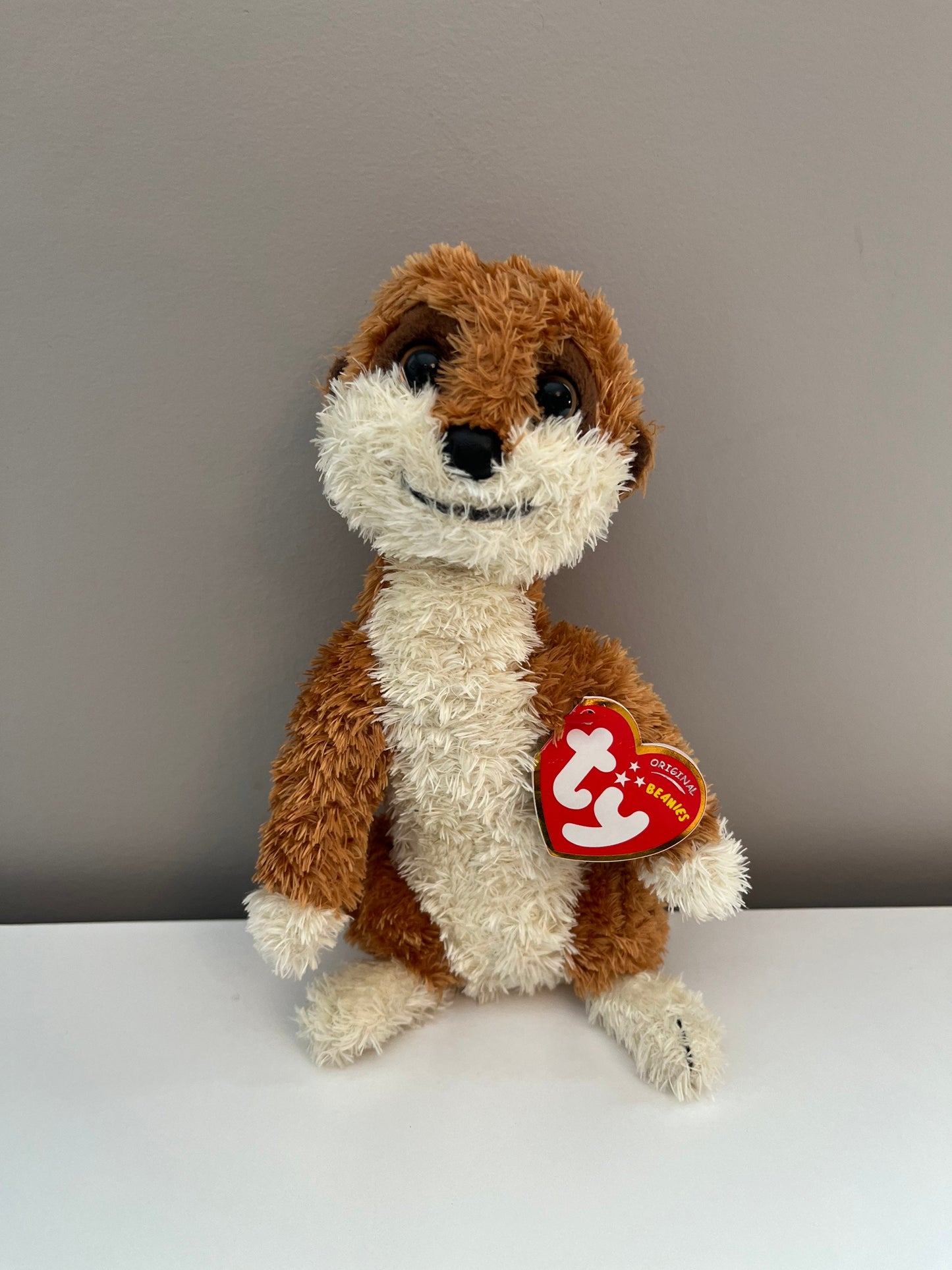 Ty Beanie Baby “Flower” the Meerkat - UK Exclusive *Non-Mint Hang Tag* (7 inch)