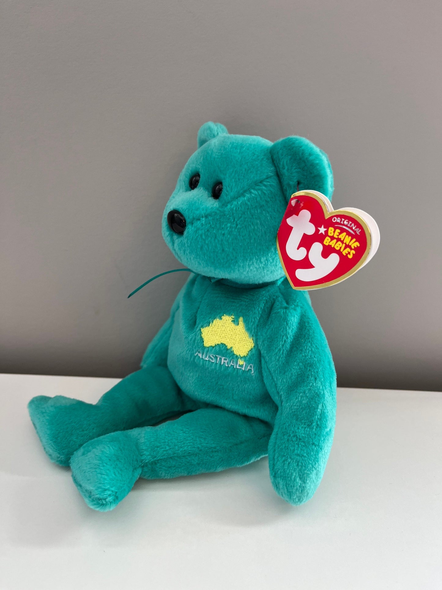 Ty Beanie Baby “Down Under” the Australian Bear - Asia Pacific Exclusive *Rare* (8.5 inch)