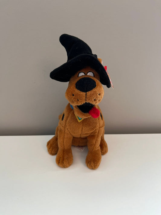 Ty Beanie Baby “Scooby Doo” the Dog - Halloween Witch Hat Version (7 inch)