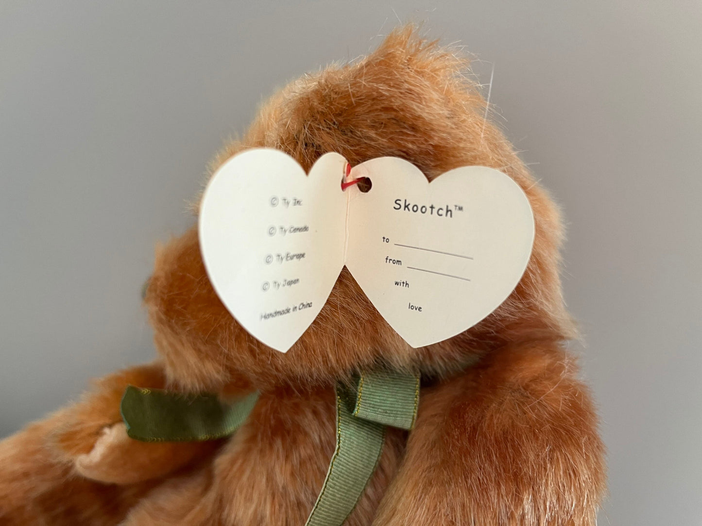 Ty Classics Collection “Skootch” and “Jeeves” the Teddy Bears - Creased Hang Tags (10 inch)