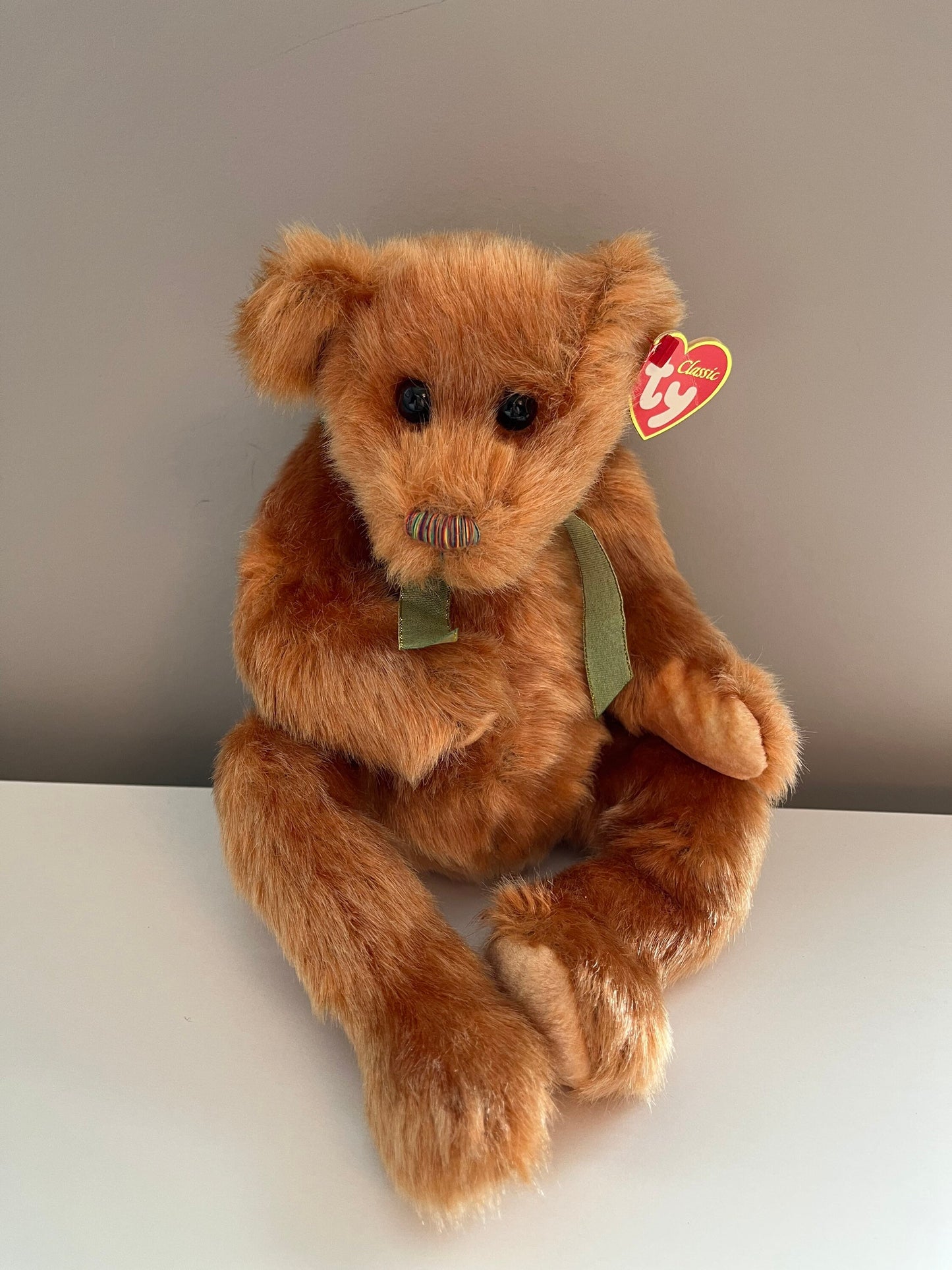 Ty Classics Collection “Skootch” and “Jeeves” the Teddy Bears - Creased Hang Tags (10 inch)