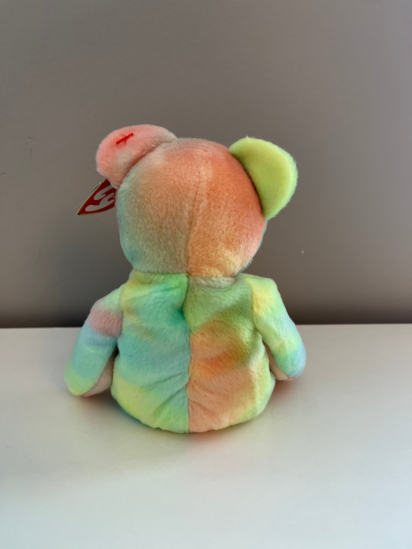 Ty Beanie Baby “Peace” the Tie-Dye Bear - Stamp # 102 inside Tush Tag (8.5 inch)