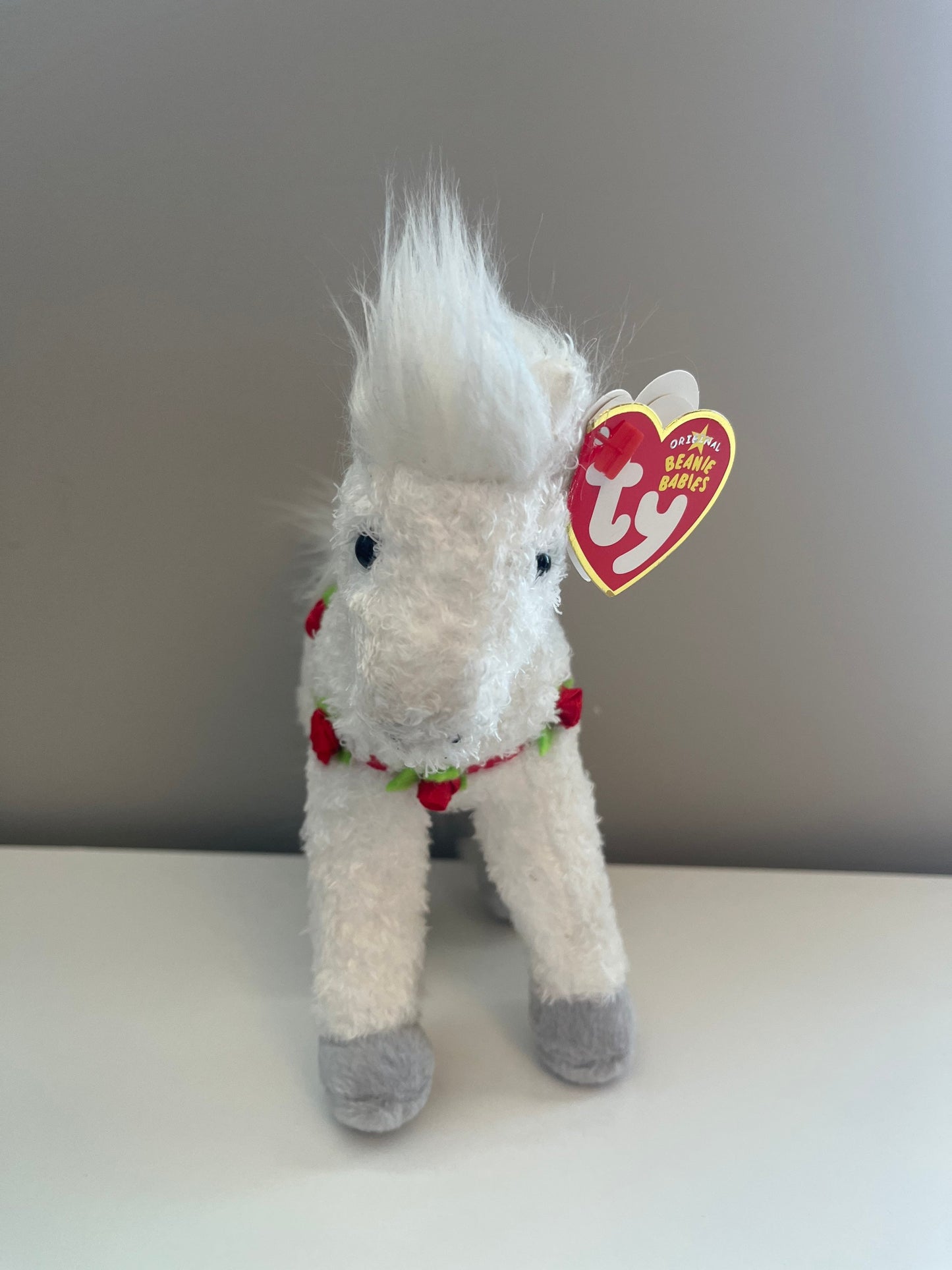 Ty Beanie Baby “Hollyhorse” the Christmas Horse (8 inch)