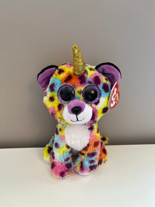 Ty Beanie Boo “Giselle” the Rainbow Leopard Unicorn (6 inch)