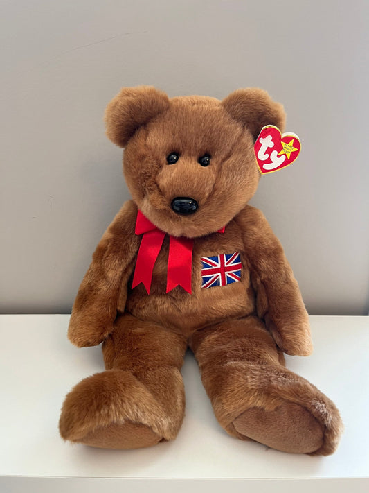 Ty Beanie Buddy “Britannia” the Bear - UK Exclusive *Rare* (14 inch)