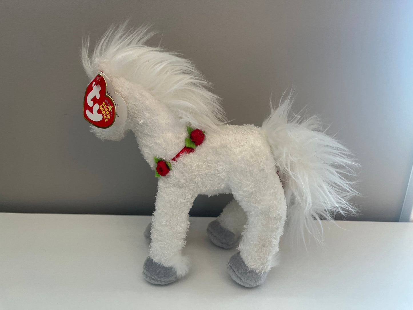 Ty Beanie Baby “Hollyhorse” the Christmas Horse (8 inch)