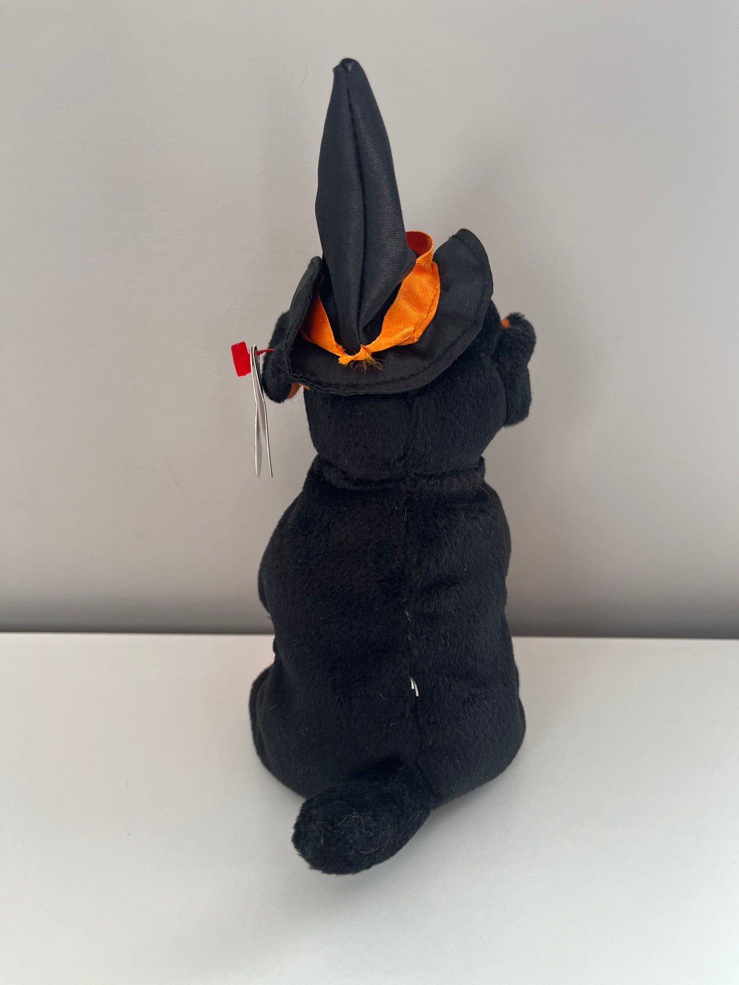 Ty Beanie Baby “Alacazam” the Adorable Orange and Black Halloween Dog (6 inch)