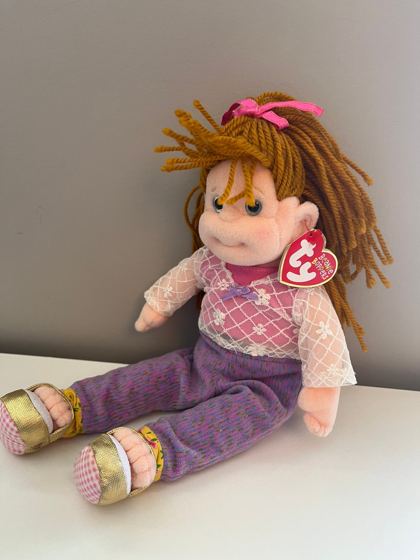 Ty Beanie Bopper “Rockin Rosie” the Beanie Kid / Bopper / Doll (12 inch)