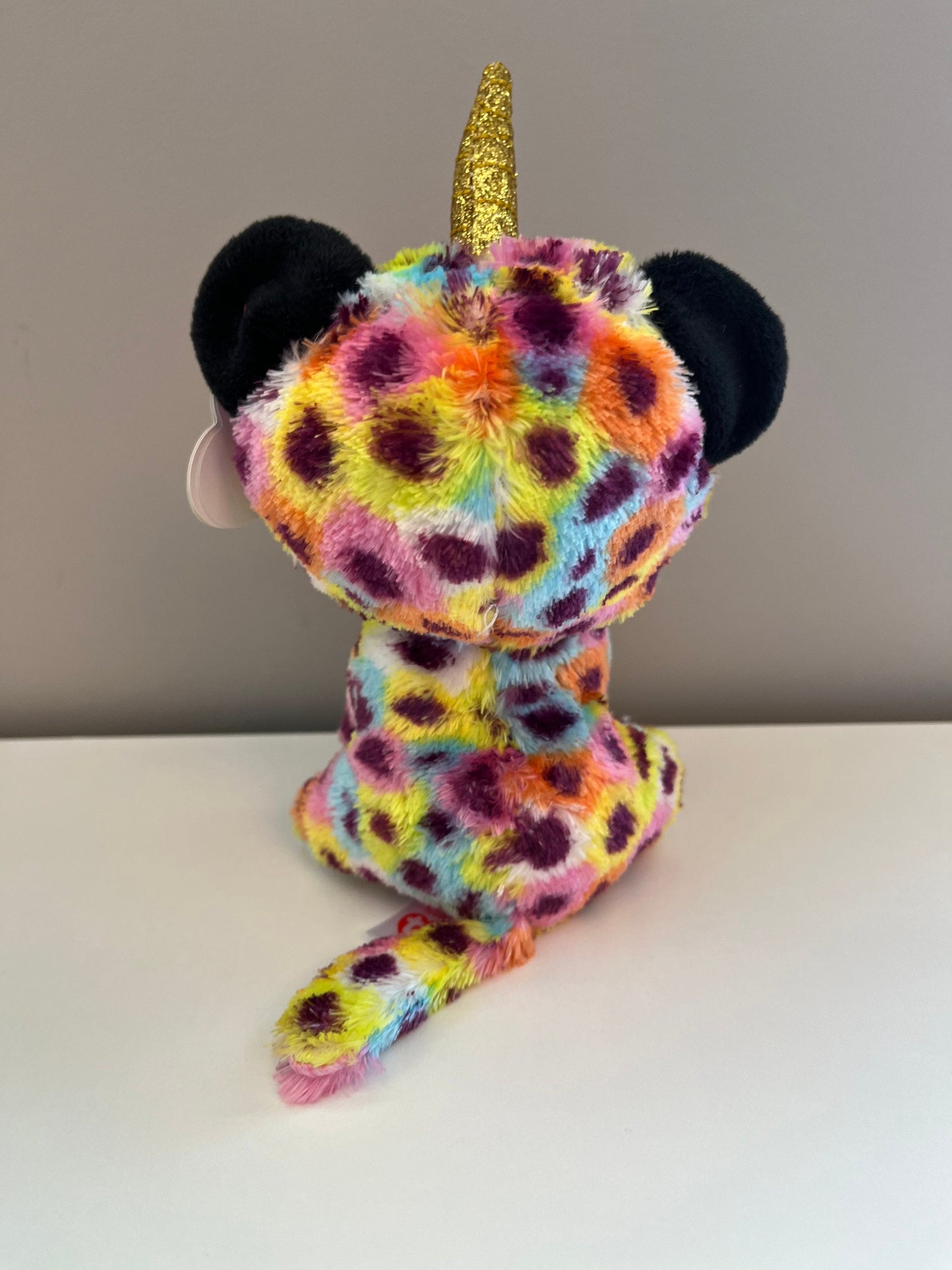 Ty Beanie Boo “Giselle” the Rainbow Leopard Unicorn (6 inch)