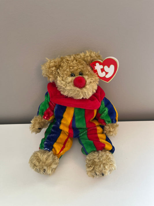 TY Attic Treasure “Piccadilly” the Clown Bear (6 inch)