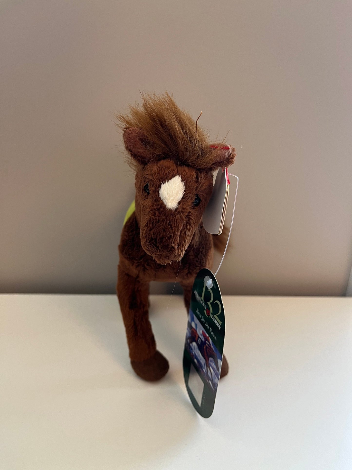 Ty Beanie Baby “Derby 132” the Kentucky Derby Horse with Rare Kentucky Derby Tag (7.5 inch)