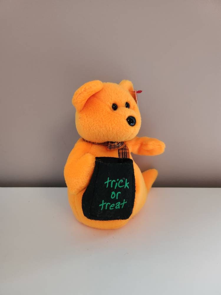 Ty Beanie Baby “Haunted” the Orange Ghost - Borders Exclusive (6 inch)