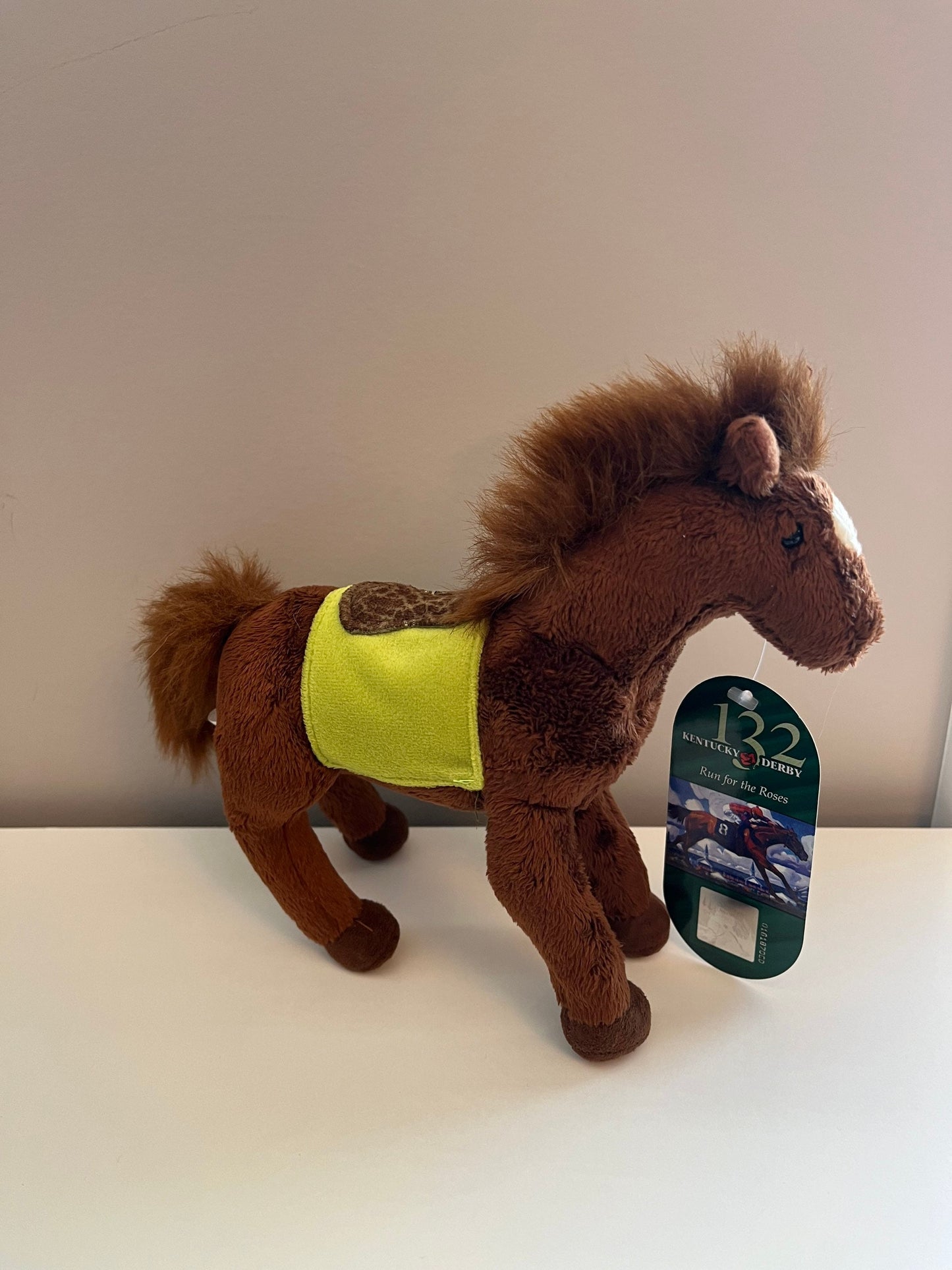 Ty Beanie Baby “Derby 132” the Kentucky Derby Horse with Rare Kentucky Derby Tag (7.5 inch)