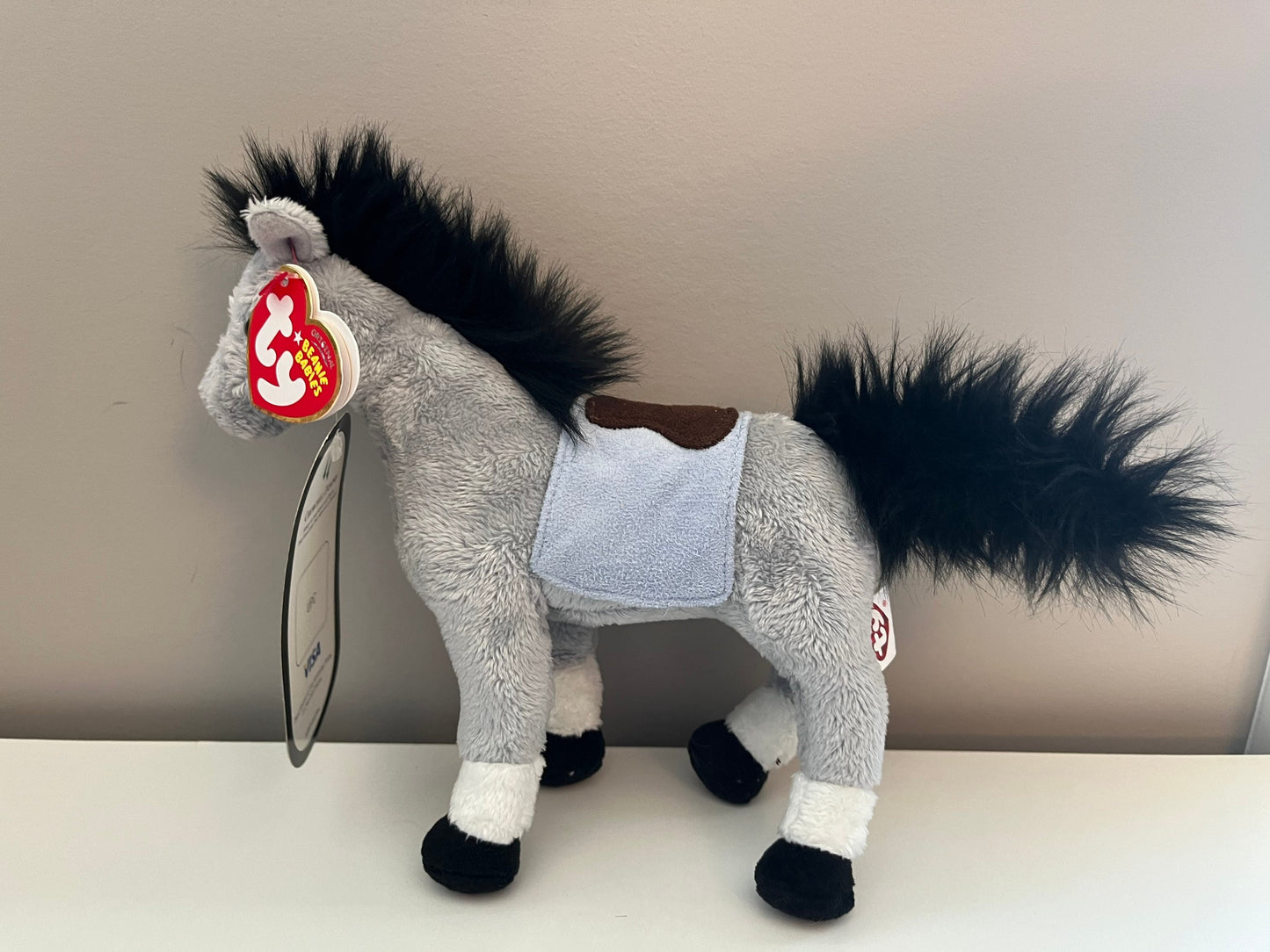 Ty Beanie Baby “Derby 133” the Standing Kentucky Derby Horse with Rare Kentucky Derby Tag (7.5 inch)