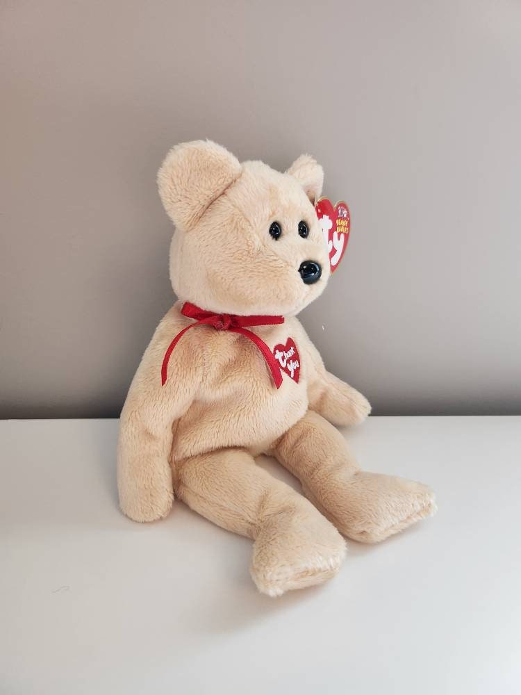 Ty Beanie Baby “Thank you Bear” the Adorable Bear - 1 Given Per Retail Store! (8.5 inch)