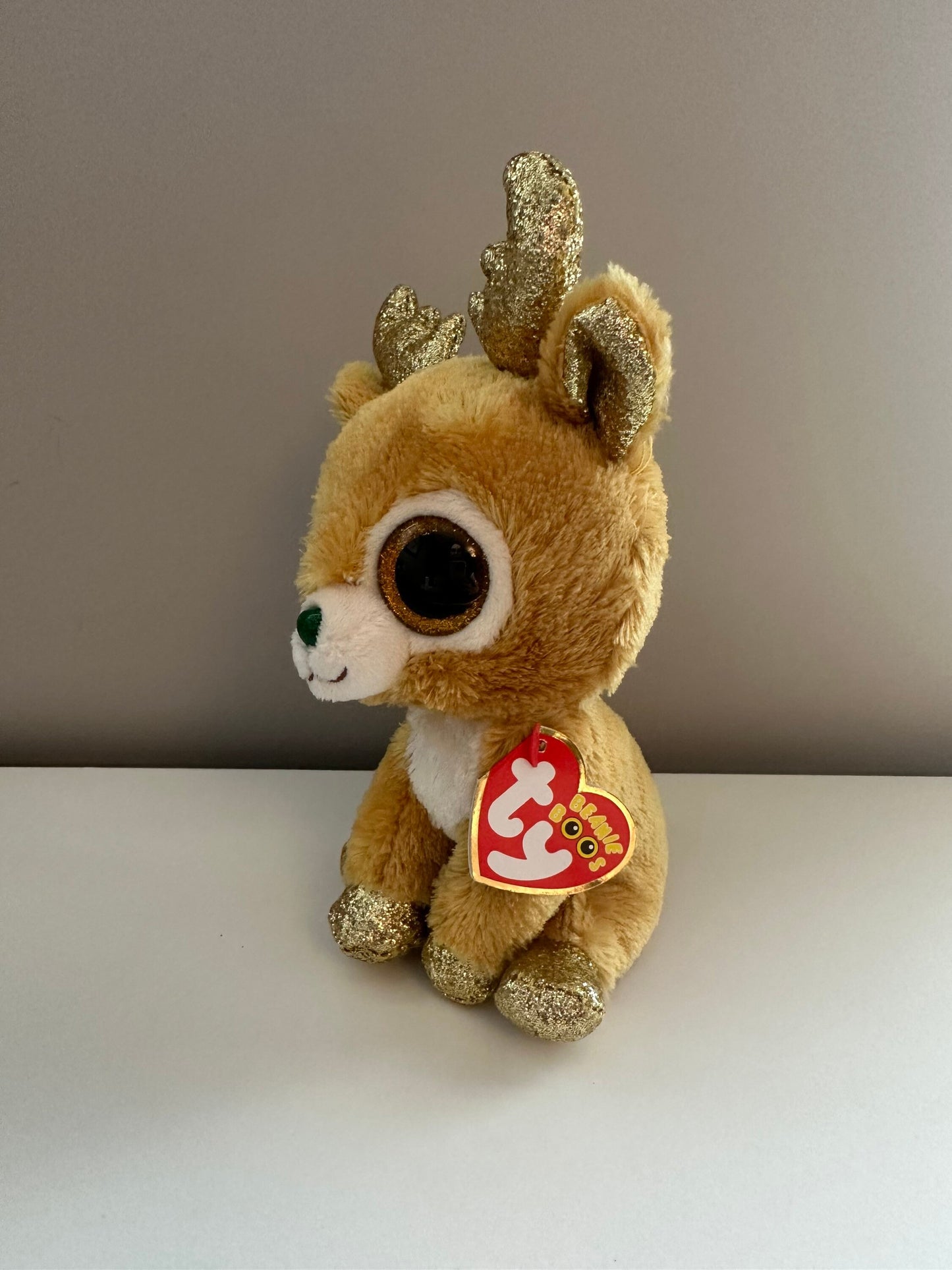 TY Beanie Boo “Glitzy” the Holiday Reindeer (6 inch)