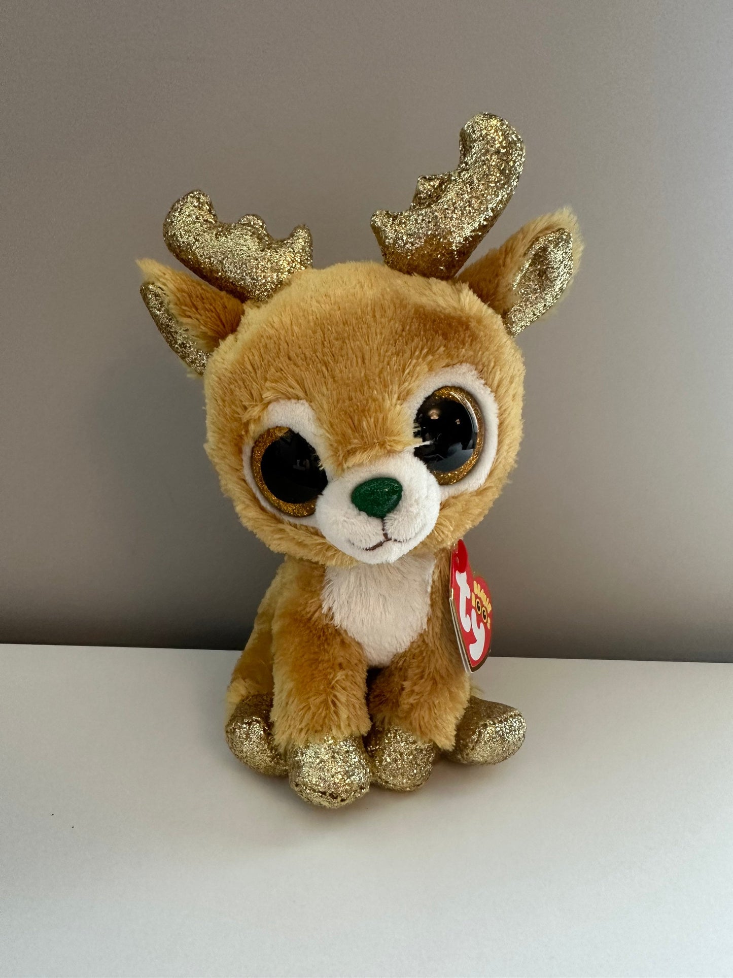 TY Beanie Boo “Glitzy” the Holiday Reindeer (6 inch)