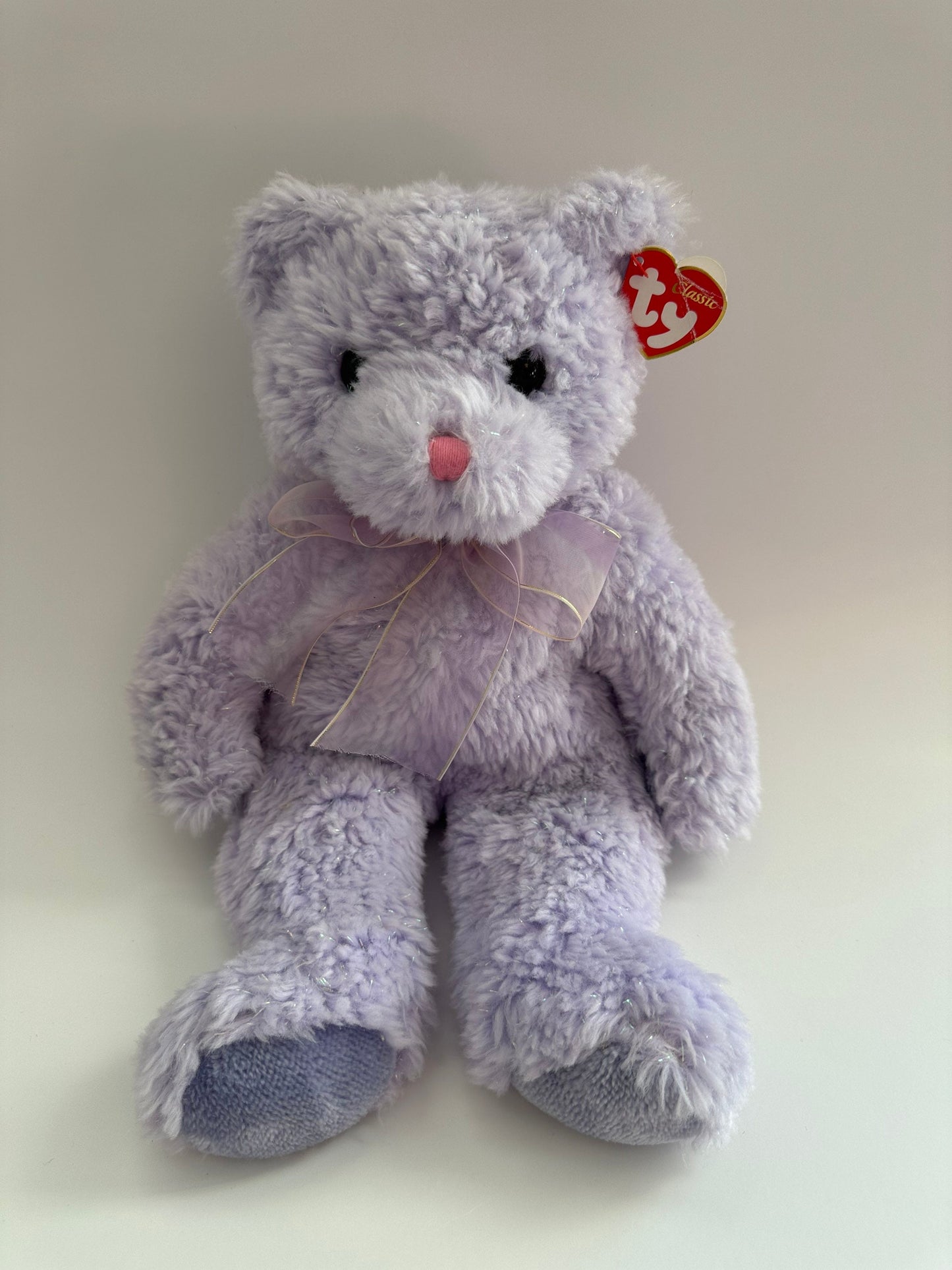 Ty Classics Collection “Lilac” the Purple Bear - Creased Tag (12 inch)