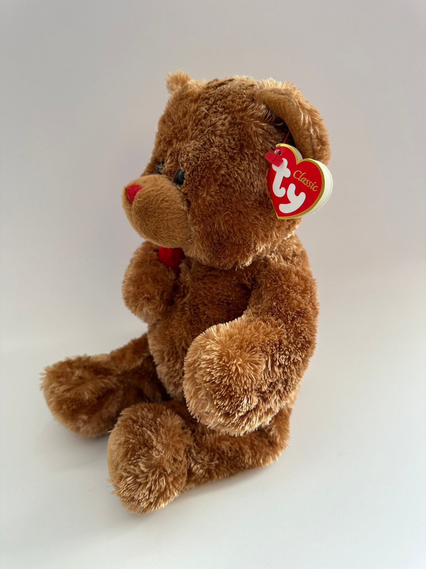 Ty Classics Collection “Everheart” the Teddy Bear Holding Red Heart (13 inch)