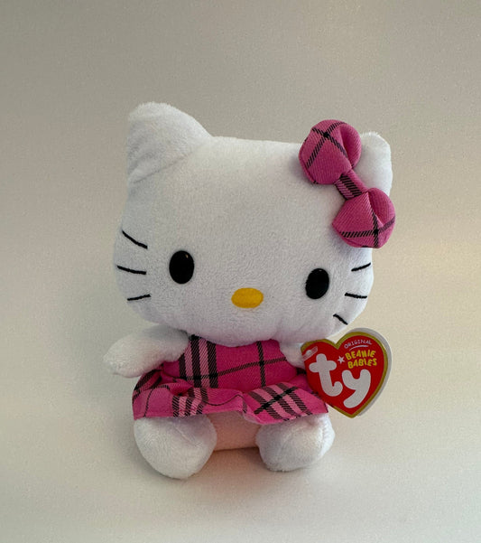 Ty Beanie Baby Vintage “Tartan Plaid Hello Kitty” the Hello Kitty Plush (5.5 inch)