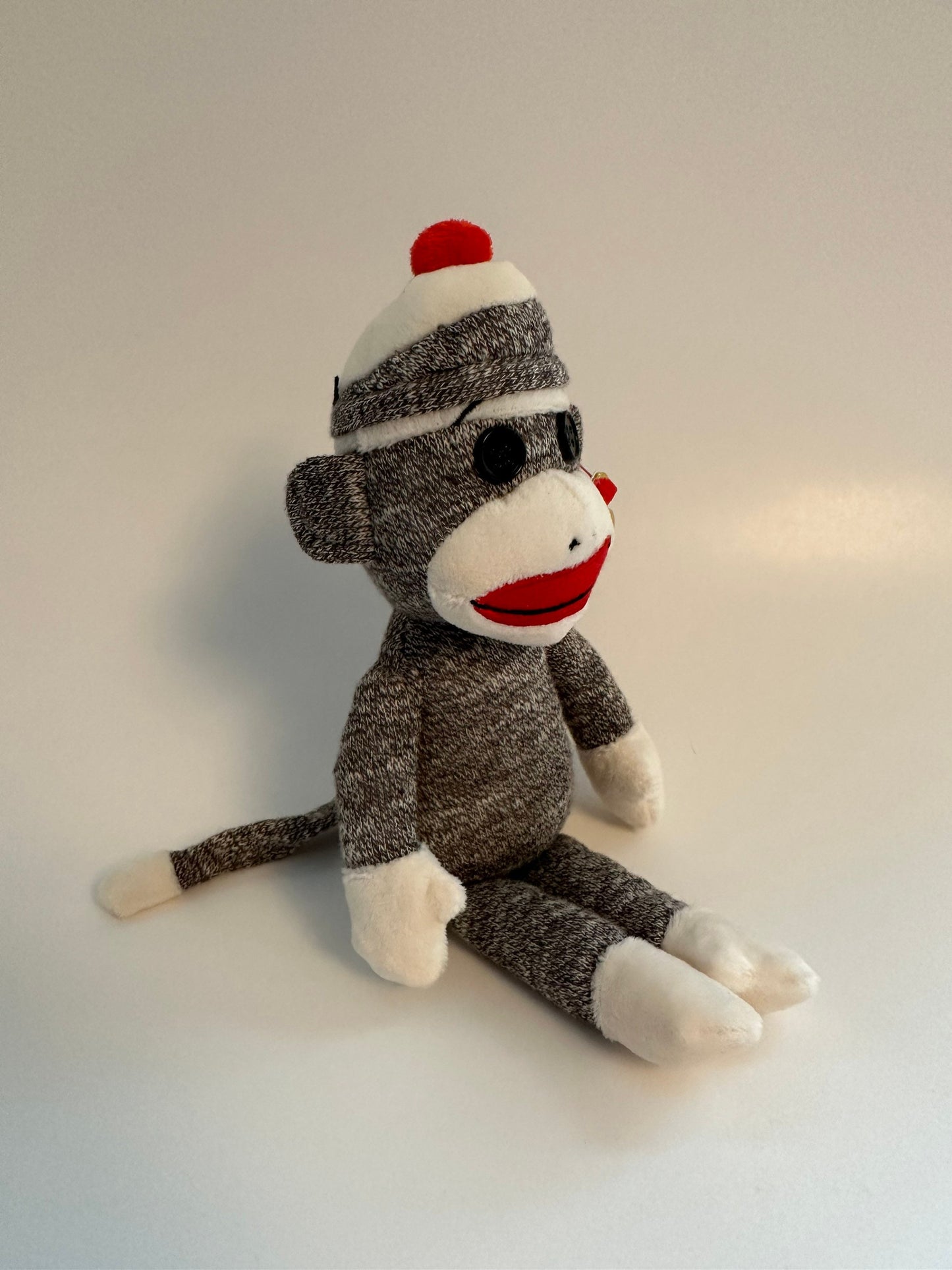 Ty Beanie Baby “Socks” the Gray Sock Monkey (8.5 inch)