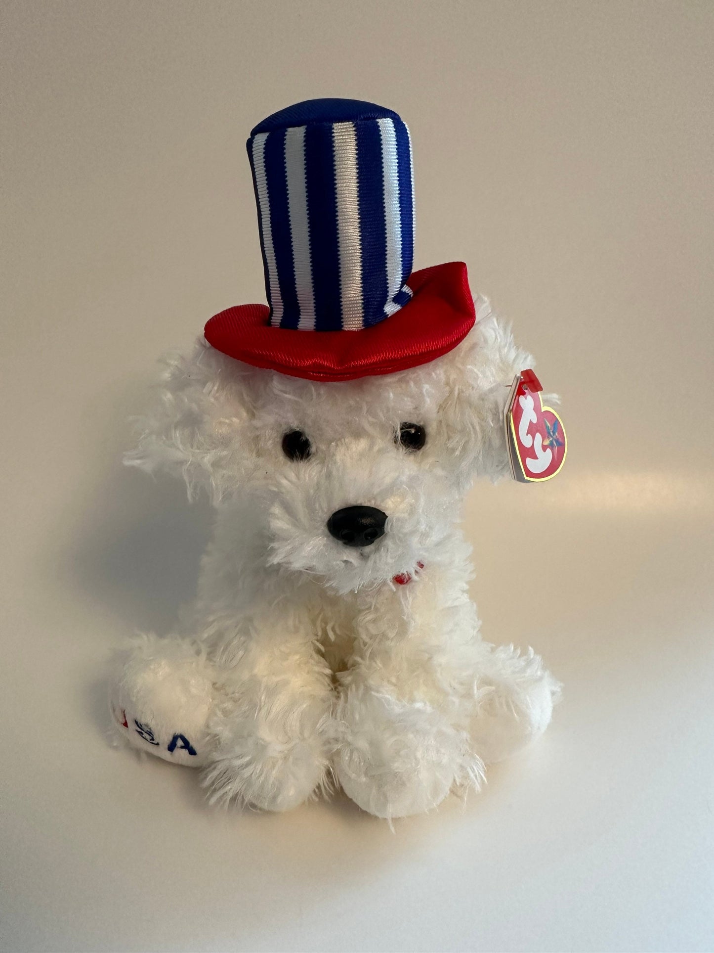 Ty Beanie Buddy “First Dog” the USA Dog wearing Top Hat! (13 inch)