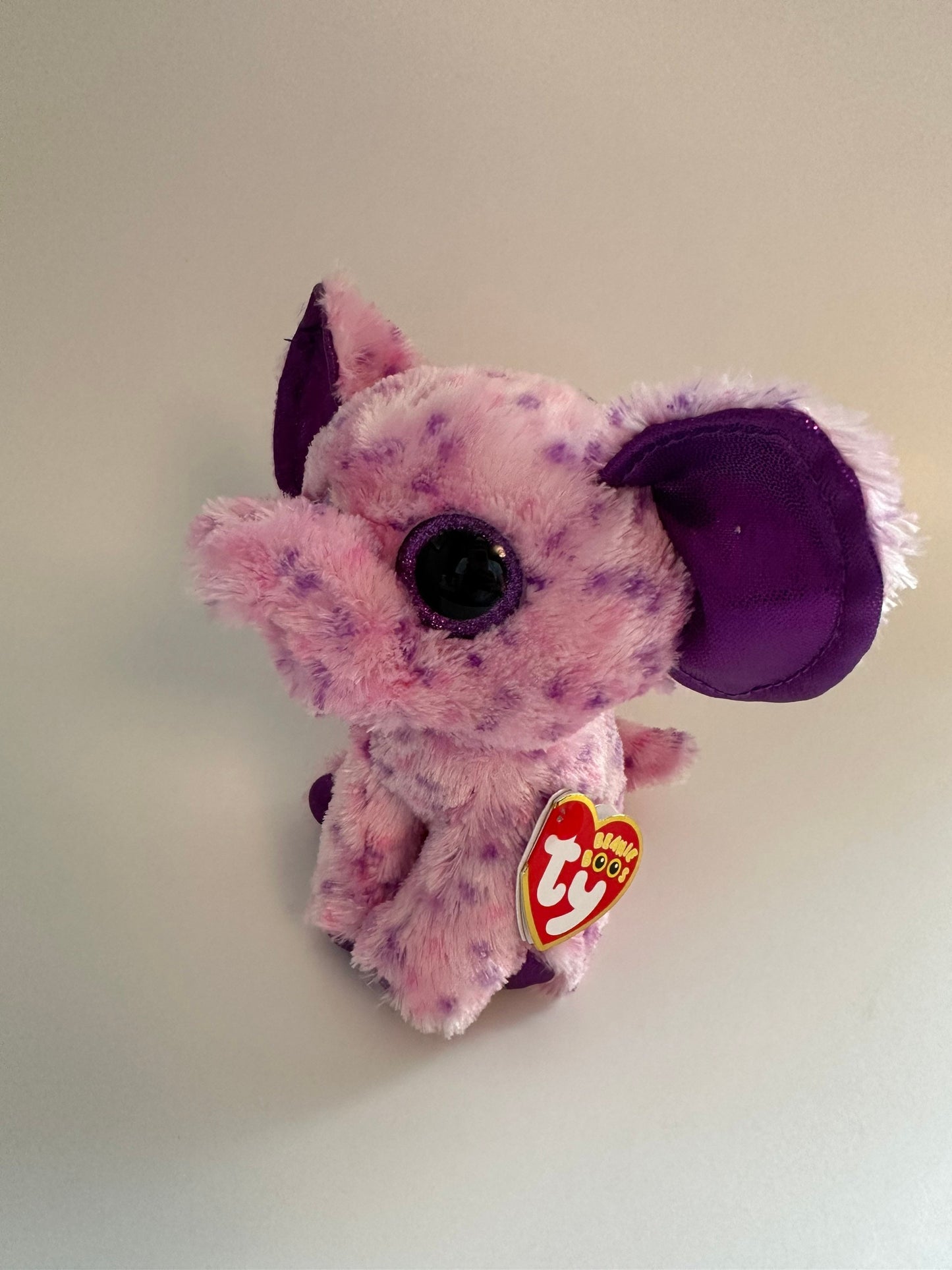 Ty Beanie Boo “Eva” the Adorable Purple Elephant (6 inch)