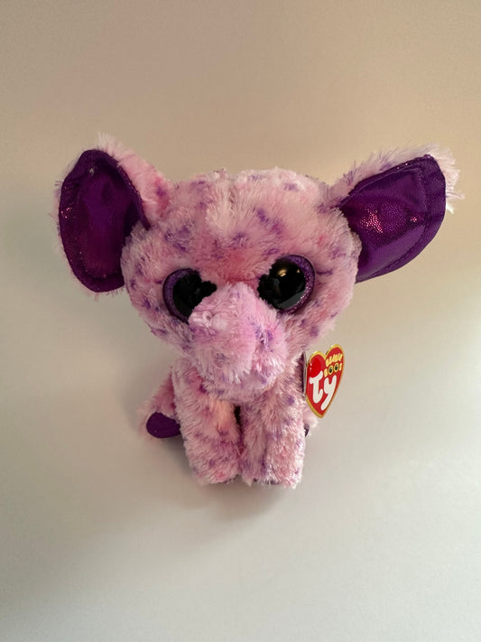 Ty Beanie Boo “Eva” the Adorable Purple Elephant (6 inch)