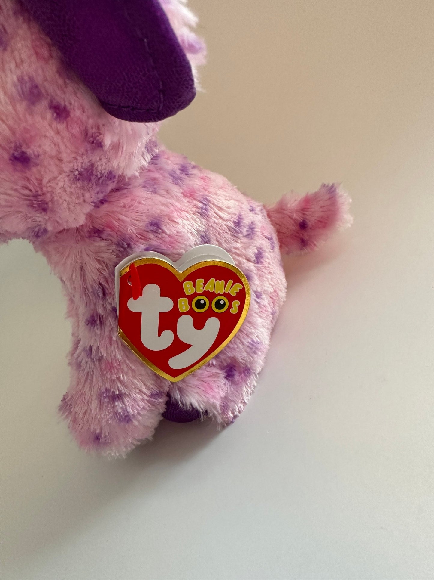 Ty Beanie Boo “Eva” the Adorable Purple Elephant (6 inch)