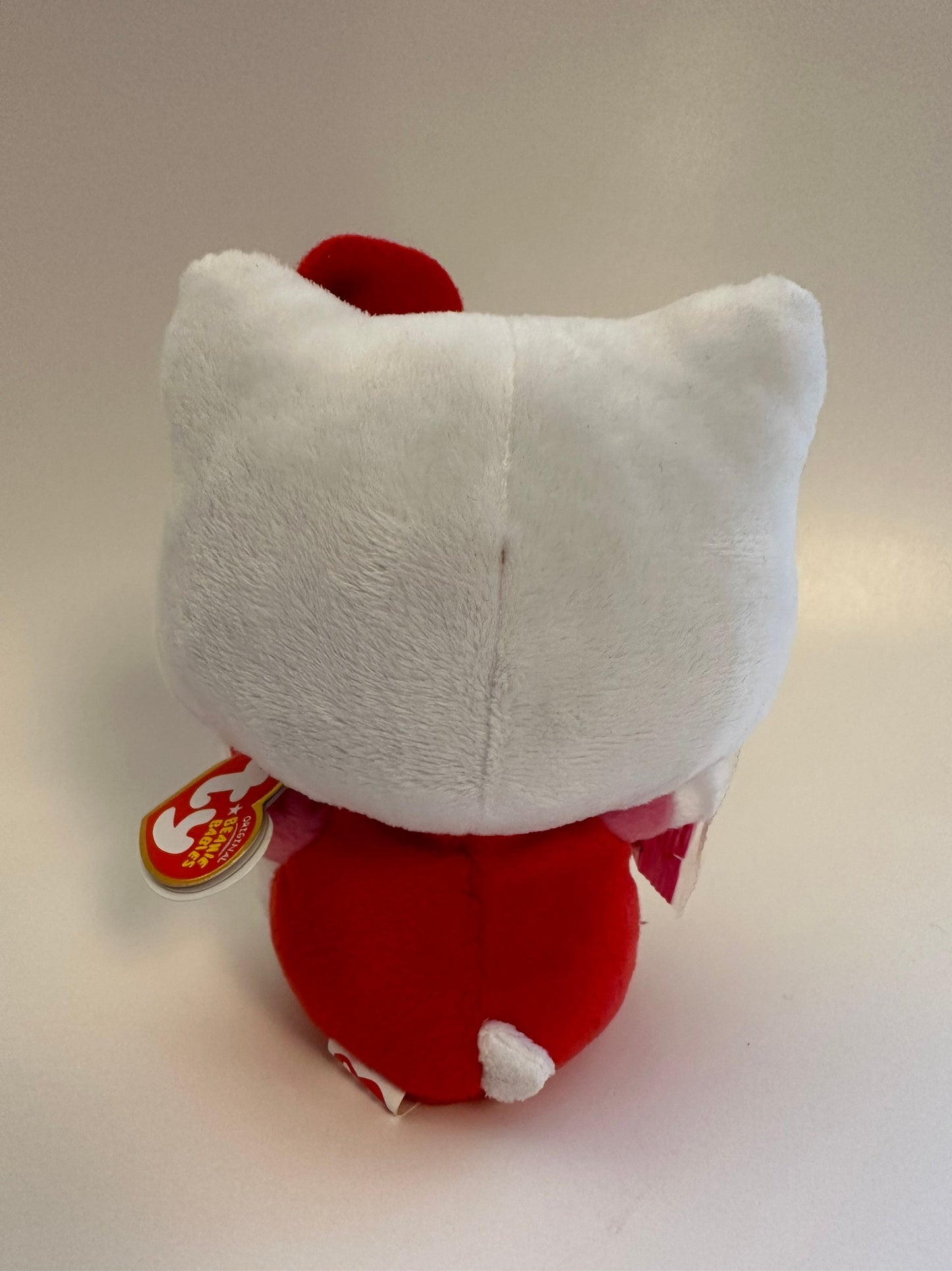 Ty Beanie Baby Vintage "Hello Kitty” the Hello Kitty Plush in Red Overalls with Jelly Beans  (5.5 inch)