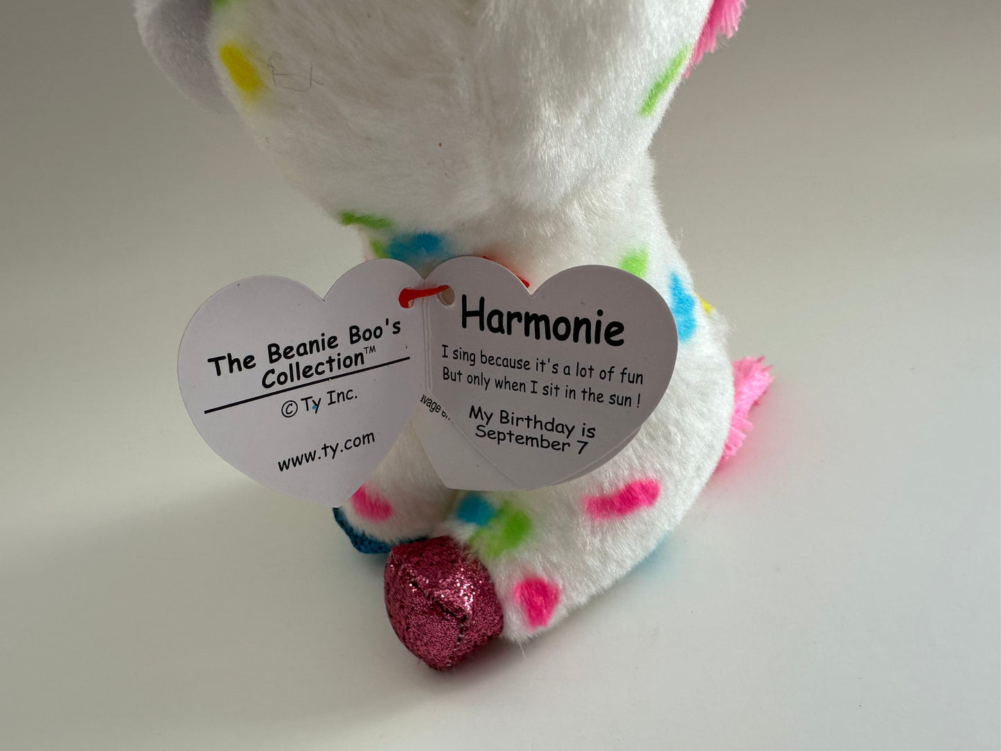 Ty Beanie Boo “Harmonie” the Polka Dotted Unicorn (6 inch)