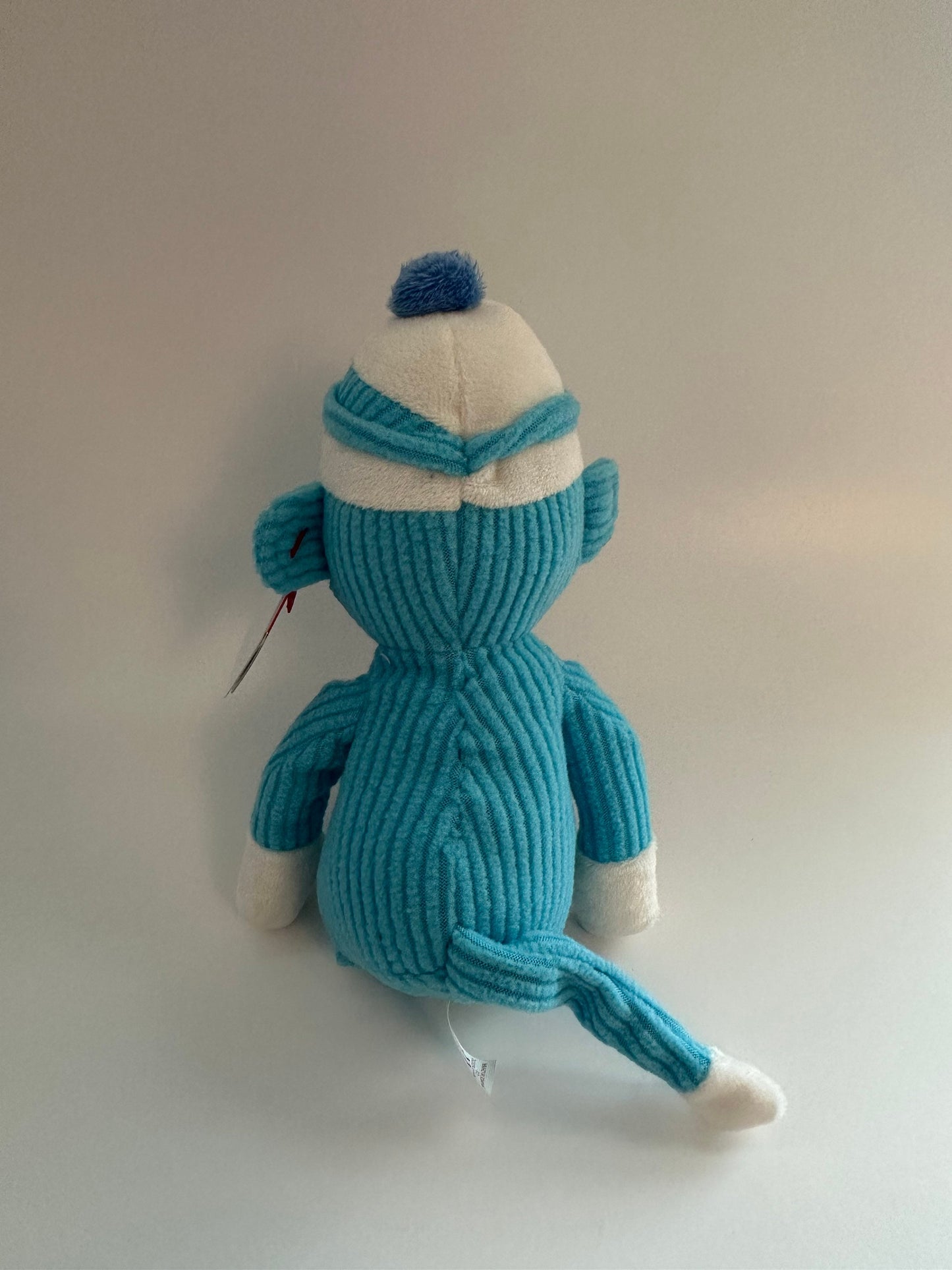 Ty Beanie Baby “My little monkey” the Adorable Blue Sock Monkey (8.5 inch)