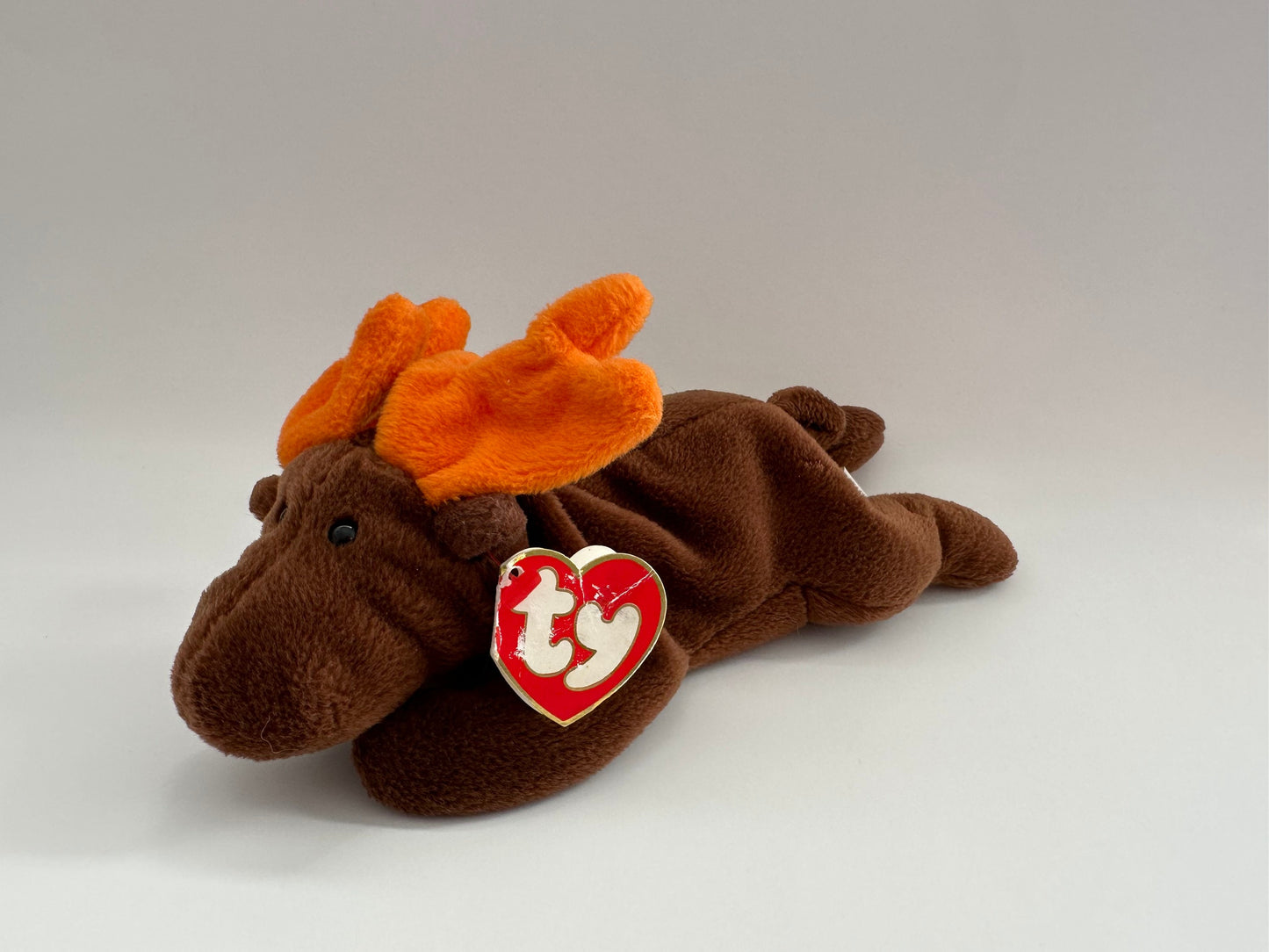 Ty Beanie Baby “Chocolate” the Moose - 3rd Generation Hang Tag, 1st Generation Tush Tag - Loved Non-Mint Condition, See photos (8 inch)