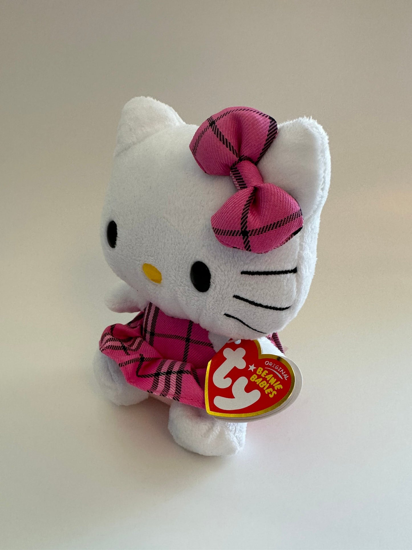 Ty Beanie Baby Vintage “Tartan Plaid Hello Kitty” the Hello Kitty Plush (5.5 inch)