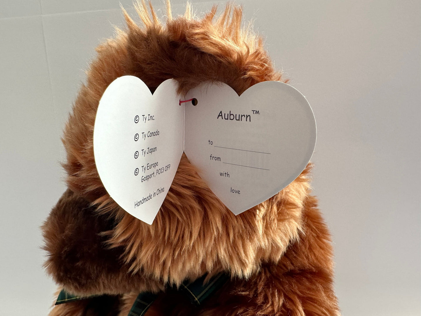 Ty Classics Collection “Auburn” the Adorable Teddy Bear - BIG SIZE (18 inch)