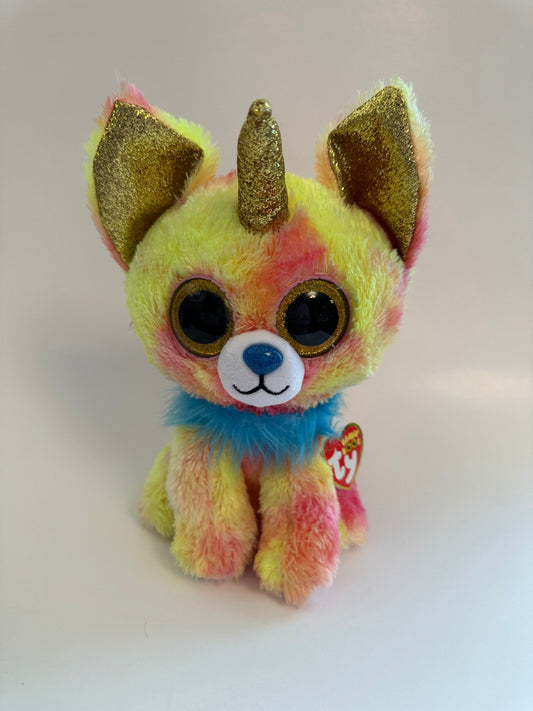 Ty Beanie Boo “Yips” the Chihuahua Unicorn (9 inch)