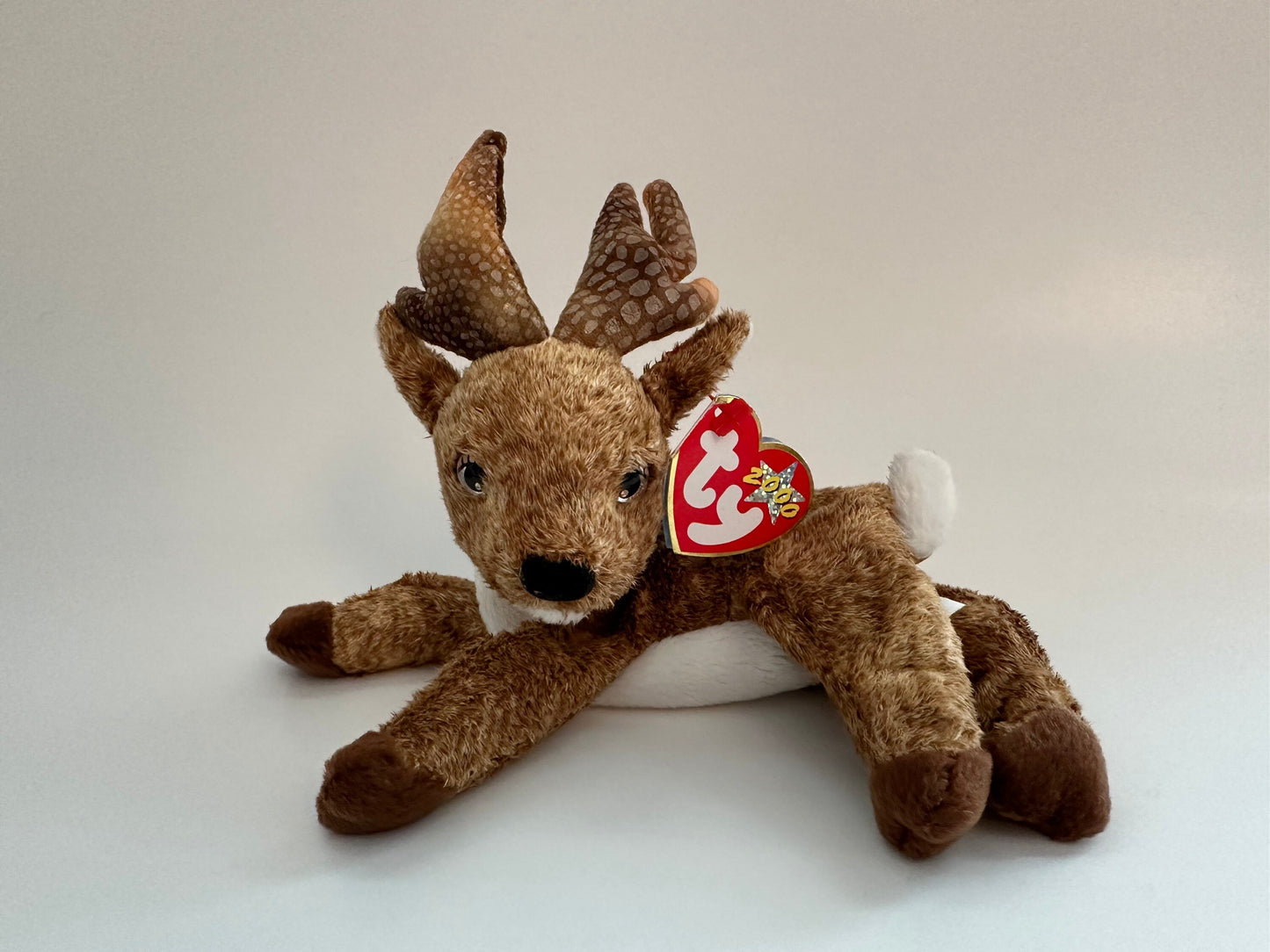 Ty Beanie Baby “Roxie” the Christmas Reindeer - With a Red or Black nose (7.5 inch)