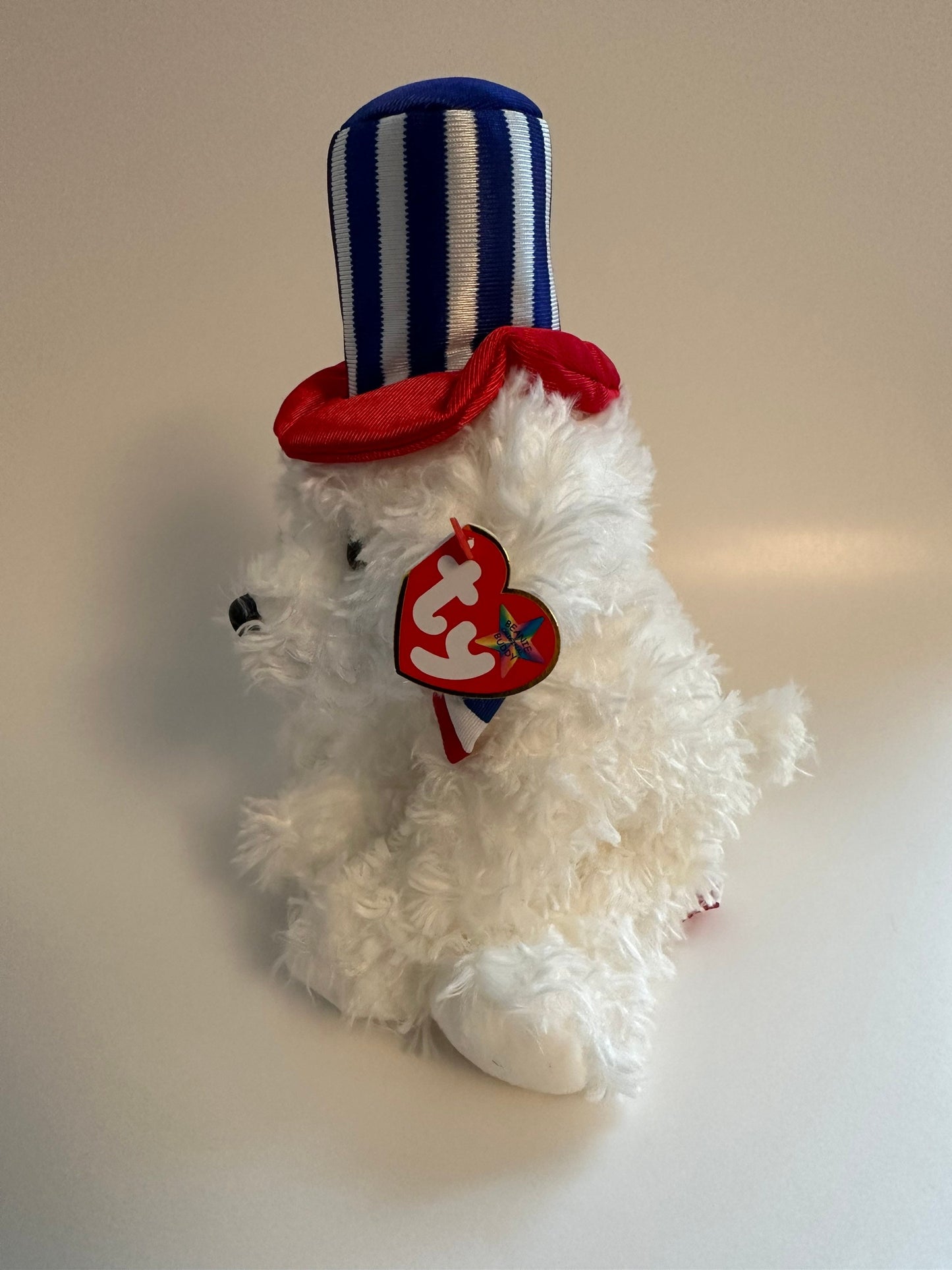 Ty Beanie Buddy “First Dog” the USA Dog wearing Top Hat! (13 inch)