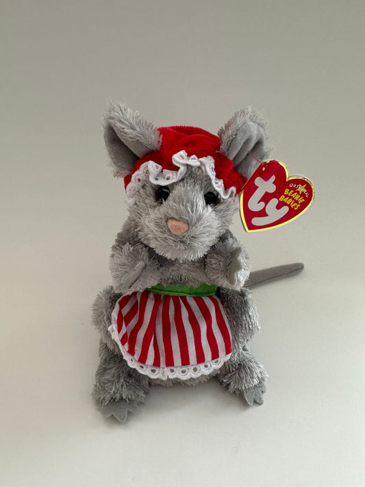 Ty Beanie Baby “Janglemouse” the Holiday Mouse (6.5 inch)