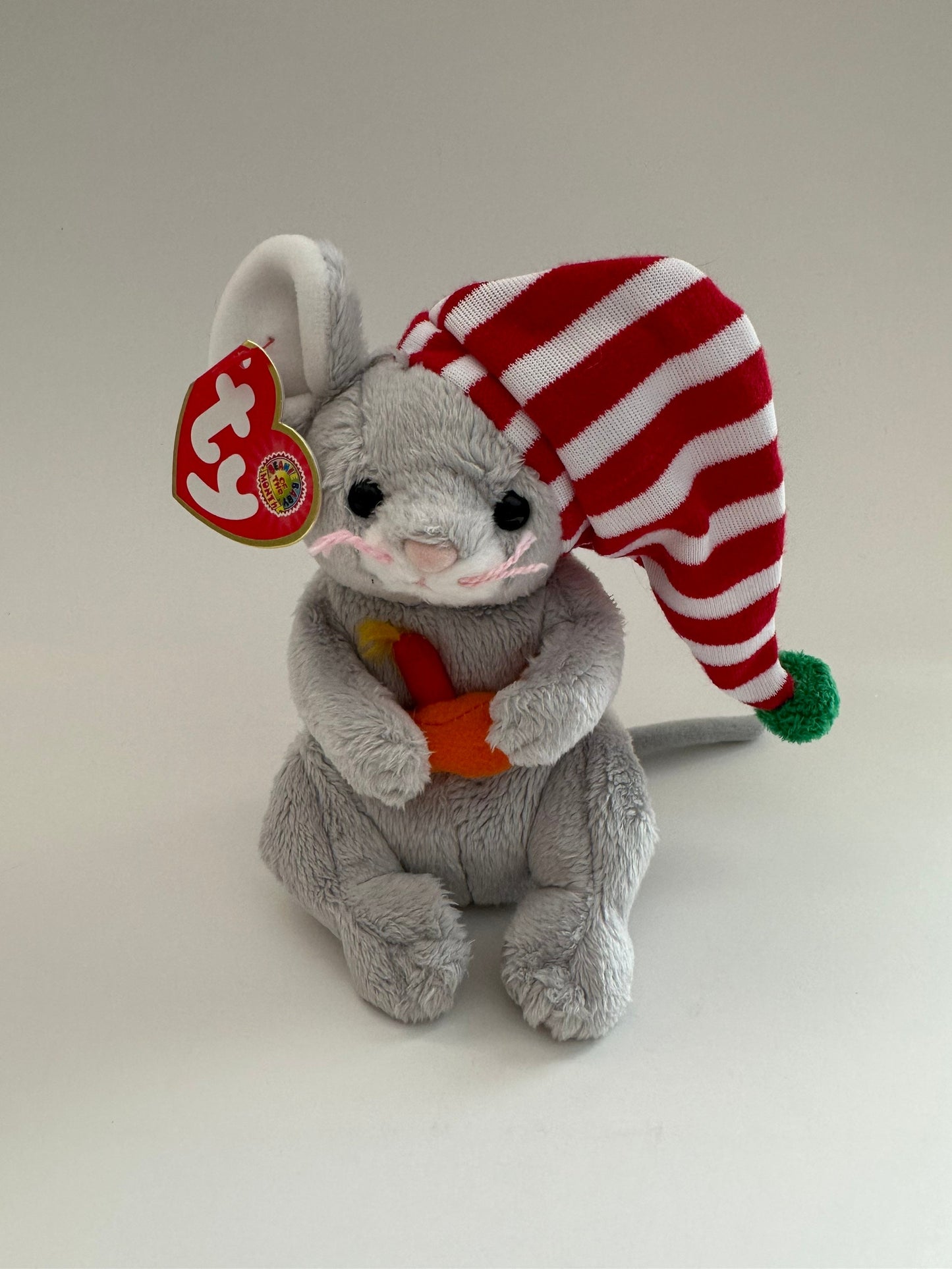 Ty Beanie Baby “Flicker” the Holiday Mouse - Beanie Baby of the Month (6.5 inch)