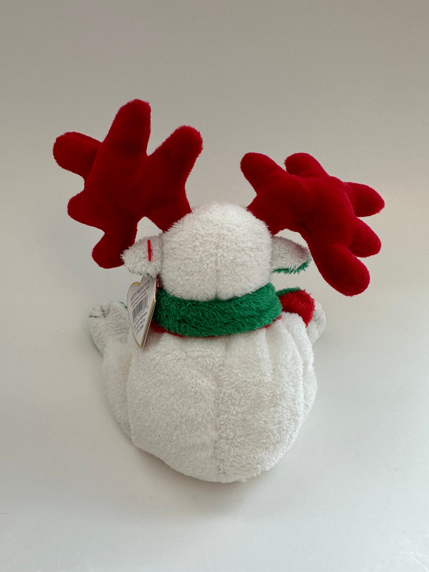 Ty Beanie Baby “Moosletoe” the Adorable Green, Red, and White Holiday Moose  (6 inch)