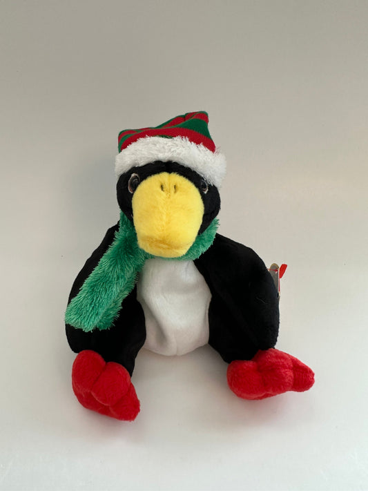 Ty Beanie Baby “Toboggan” the Christmas Penguin! (7 inch)