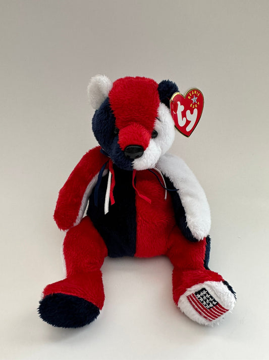 Ty Beanie Baby “Patriot” the USA Patriotic Bear (6 inch)