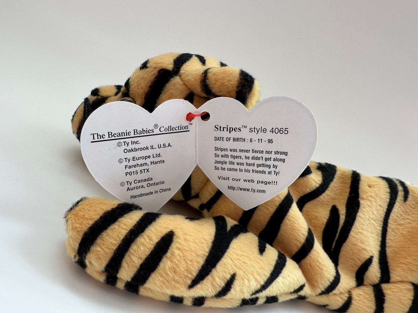 Ty Beanie Baby “Stripes” the Tiger! (8.5 inch)