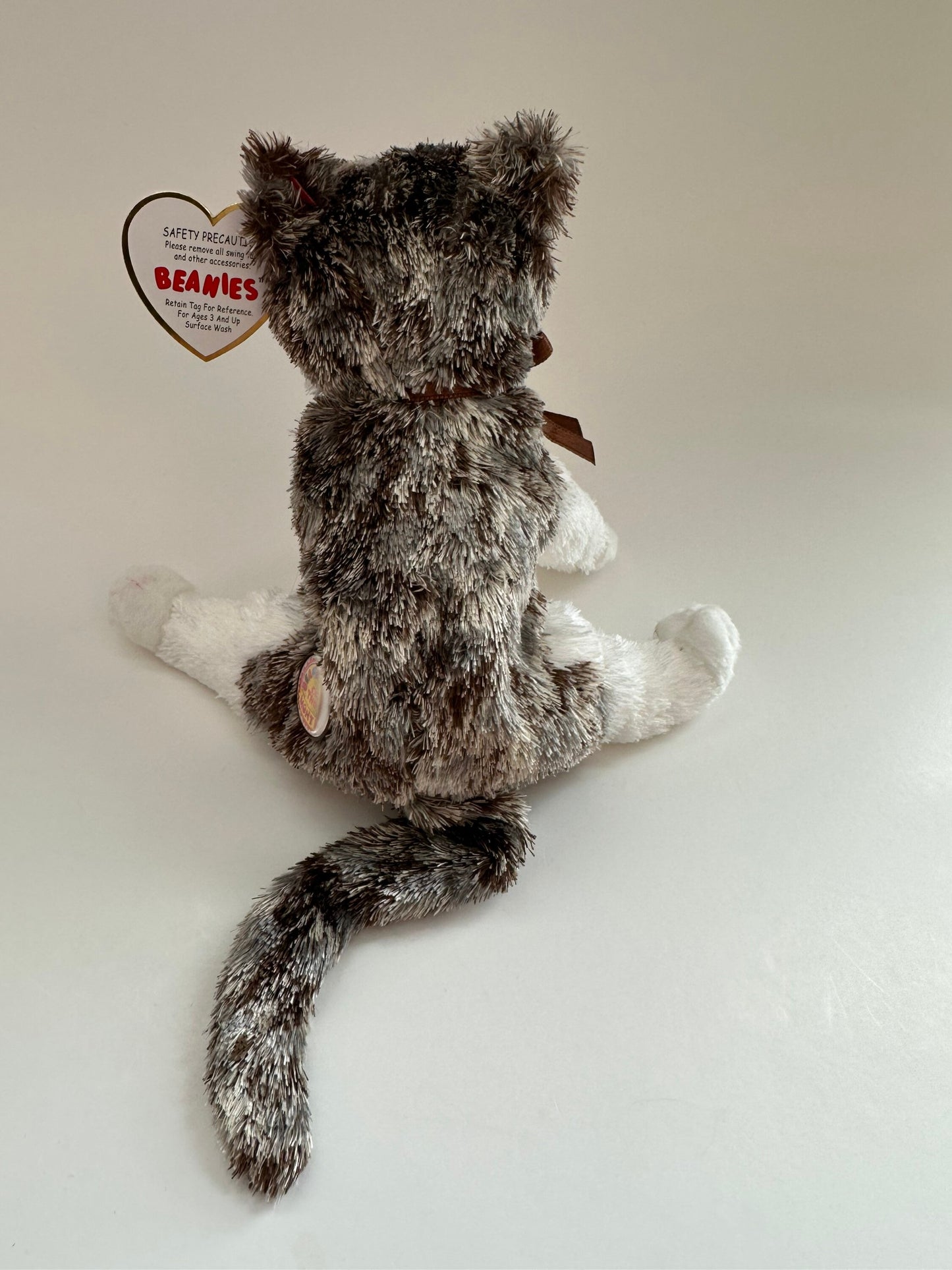 Ty Beanie Baby “Frisky” the Brown and White Cat! (6 inch)