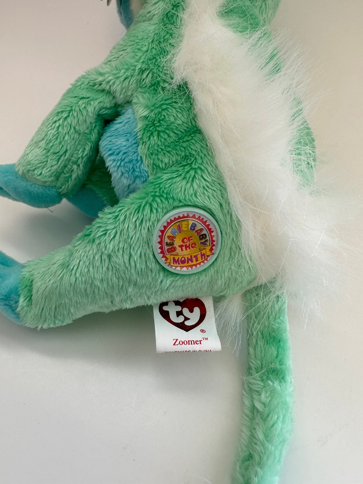 Ty Beanie Baby “Zoomer” the Monkey - Beanie Baby of the Month (6 inch)