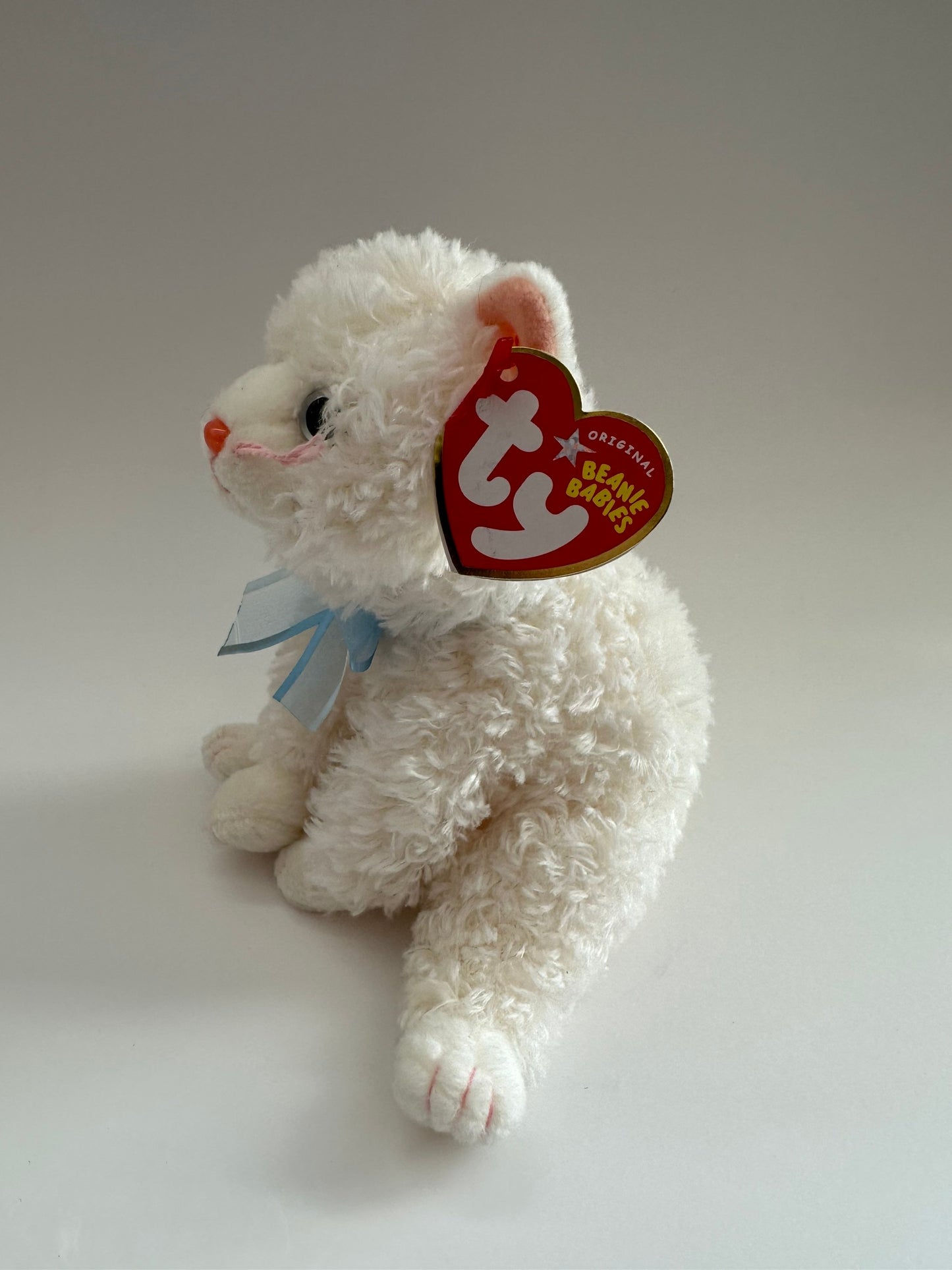 Ty Beanie Baby “Muff” the White Cat (6 inch)