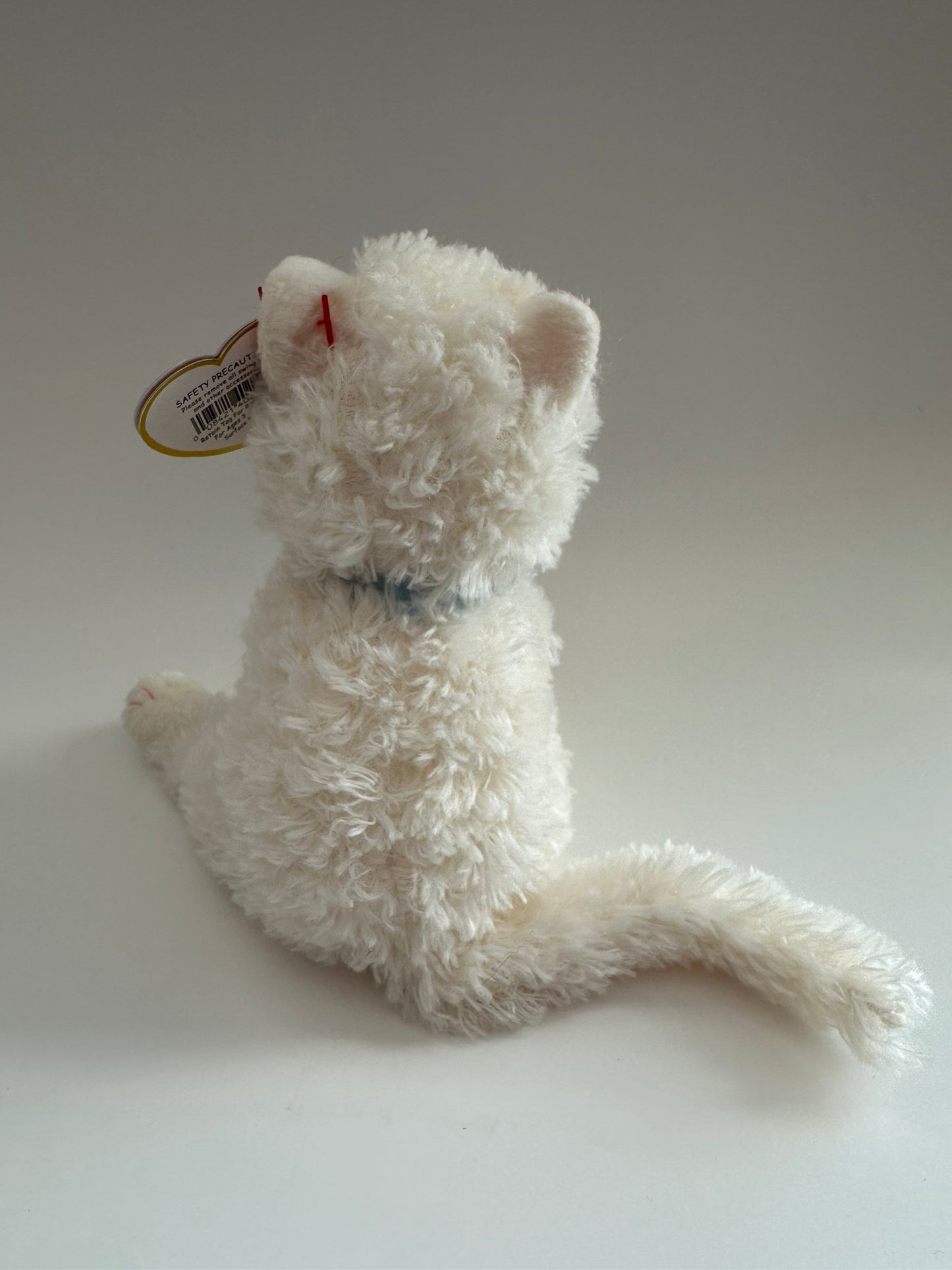 Ty Beanie Baby “Muff” the White Cat (6 inch)