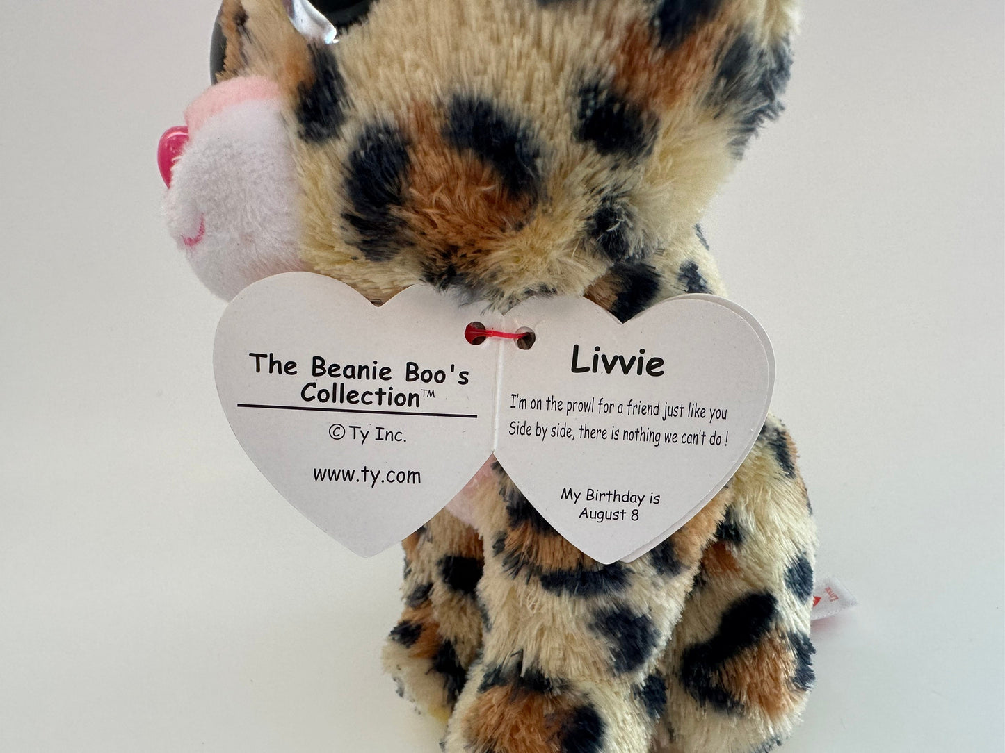 Ty Beanie Boo “Livvie” the Leopard (6 inch)